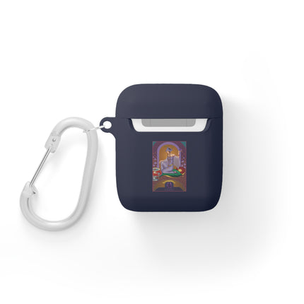 February & Amethyst AirPods Case — Gem Series by Sofia Chiostri