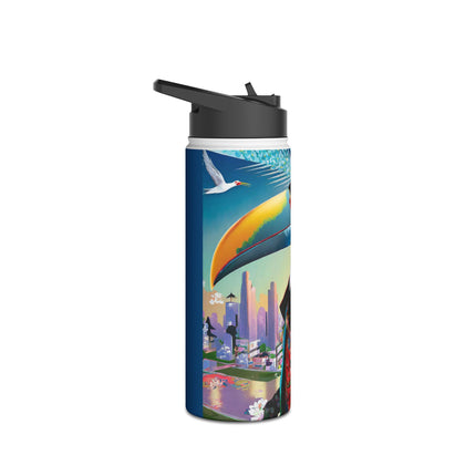Cyber Toucan Chic Stainless Steel Water Bottle