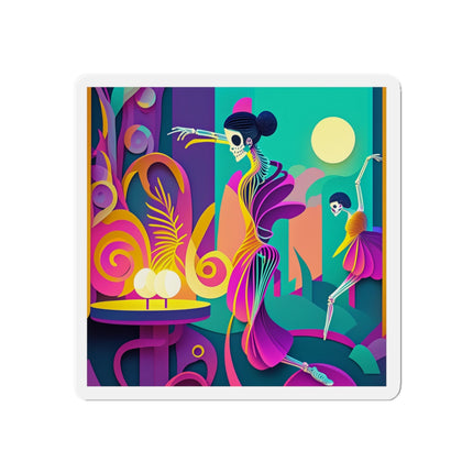 Dance of the Skeleton Ballerinas Die-Cut Magnets (5 Sizes)