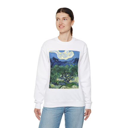 Olive Trees by Vincent Van Gogh Unisex Heavy Blend™ Crewneck Sweatshirt