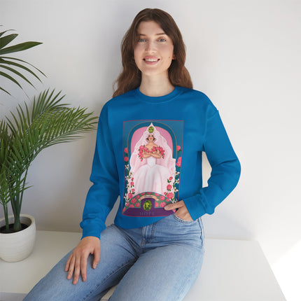August & Peridot (from the Gem Series) by Sofia Chiostri Unisex Heavy Blend™ Crewneck Sweatshirt
