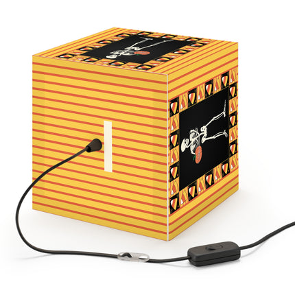 Candy Corn Skeleton Light Cube Lamp