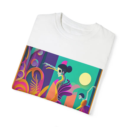 Dance of the Skeleton Ballerinas Unisex Garment-Dyed T-shirt