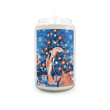 🎋❄️ The Winter Lantern Celebration Scented Soy Candle – Elegant Asian Christmas Fantasy