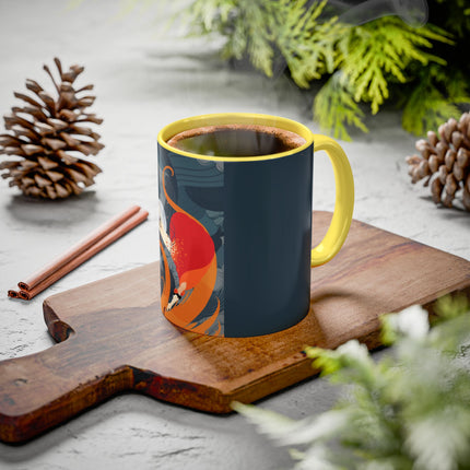 Flame of the Tempest Colorful Mugs – Fiery Storm & Dramatic Elegance