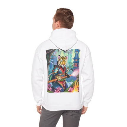 Cyberpunk Leopard – Heavy Blend™ Hooded Sweatshirt