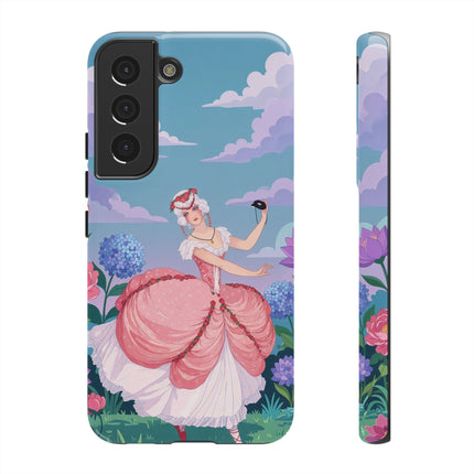 🎭🌸 The Lady Of The Secret Masquerade Phone Case – Art Deco Garden Fantasy