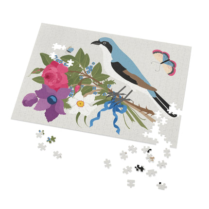 Bluebird & Butterfly Jigsaw Puzzle with Tin