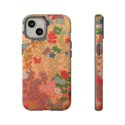 Ornamental Japanese Flower Pattern Phone Cases