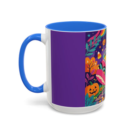 🌙🎃 The Lady Of Moonbeam Hollow Colorful Mug – Whimsical Halloween Charm