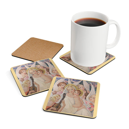 Madonna with Child by Gerda Wegener Corkwood Coaster Set