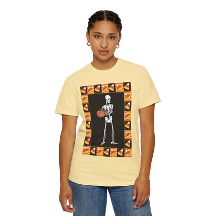 Candy Corn Skeleton Unisex Garment-Dyed T-shirt