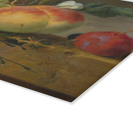 Fruit Still Life by Jan Van Huysum Glass Cutting Board