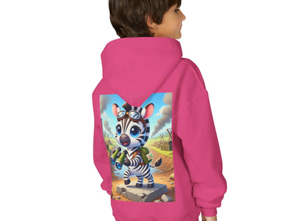 Zebra Lookout Youth Heavy Blend Hooded Sweatshirt