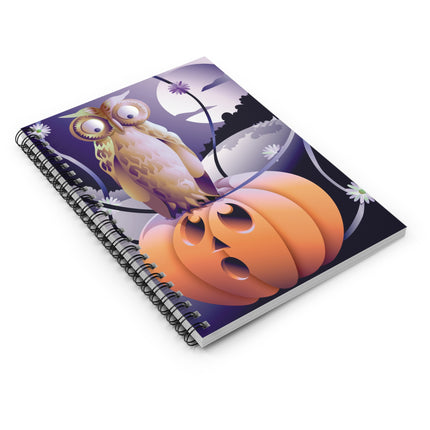 The Startled Pumpkin Spiral Notebook - Ruled Line