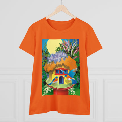 Birdhouse Haven Women's Midweight Cotton Tee