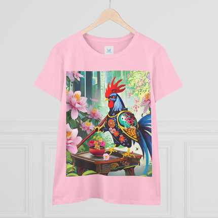 Cyberpunk Rooster Cotton Tee