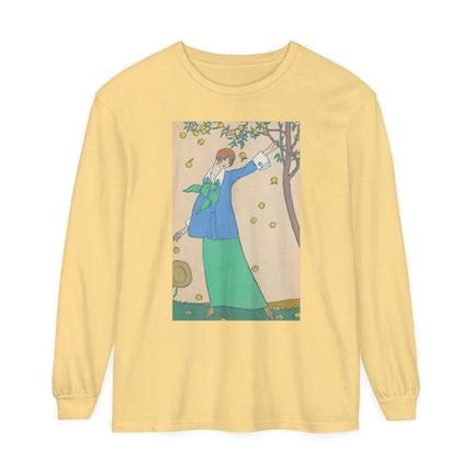 Le Verger by Georges Lepape Garment-dyed Long Sleeve T-Shirt