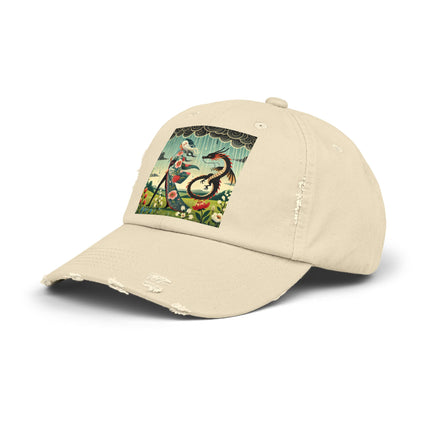 The Dragon Fairy’s Stride Unisex Distressed Cap