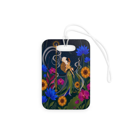 🌙🕯️ The Lady Of The Midnight Garden Luggage Tag – Art Deco Nocturne