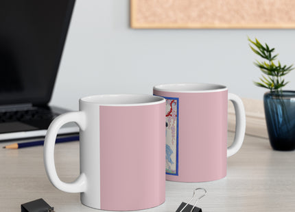 Woman, Fawn, and Red Tree by George Barbier Ceramic Mug 11oz