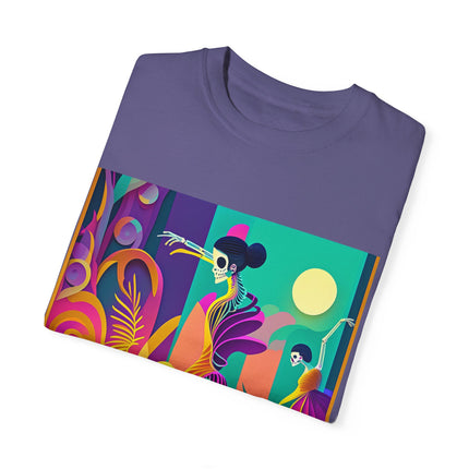 Dance of the Skeleton Ballerinas Unisex Garment-Dyed T-shirt