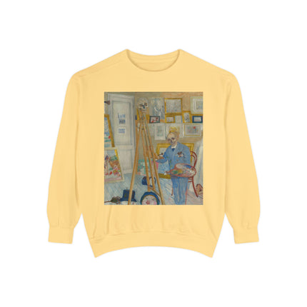 The Skeleton Painter by James Ensor Garment-Dyed Sweatshirt