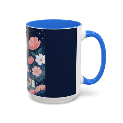 🕛🌸 Midnight Waltz Before Christmas Colorful Mug – Art Deco Holiday Fantasy
