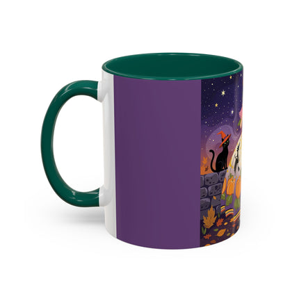 🎃🌙 The Pumpkin Moon Dress Colorful Mug – Whimsical Halloween Fashion