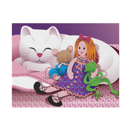Joy of Friendship – Whimsical Cat, Mouse, and Rag Doll Dreamtime