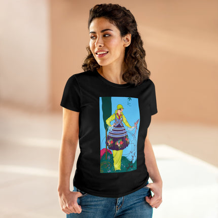Exquisite Elegance by Umberto Brunelleschi Women's Midweight Cotton Tee