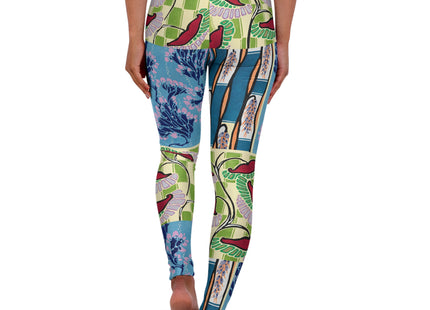 Floral Pattern by Emile-Alain Séguy High Waisted Yoga Leggings (AOP)