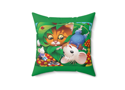 Whimsical Adventure Spun Polyester Square Pillow