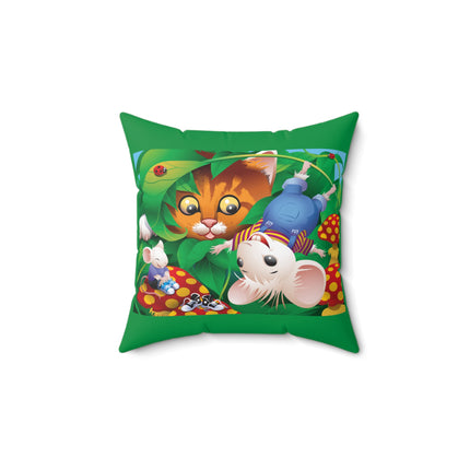 Whimsical Adventure Spun Polyester Square Pillow
