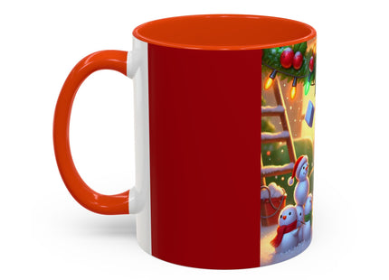 Naughty or Nice Kitten Christmas Colorful Mugs (11oz, 15oz)