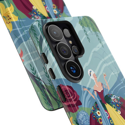 🌹🌿 The Willow Garden Promenade Phone Case – Art Deco Floral Elegance