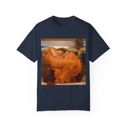 Flaming June by Frederic Leighton Unisex Garment-Dyed T-shirt
