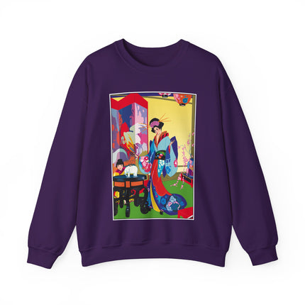 A Timeless Journey by Umberto Brunelleschi Heavy Blend™ Crewneck Sweatshirt