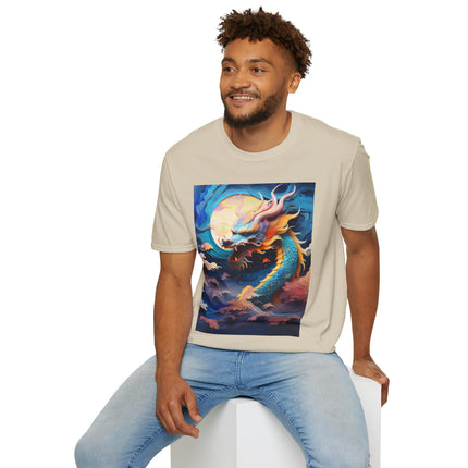 🐉⚡ Dragon of the Tempest Softstyle T-Shirt – Mythic Power & Elemental Majesty