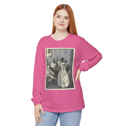 Piano et chant by Fernand Siméon Garment-dyed Long Sleeve T-Shirt