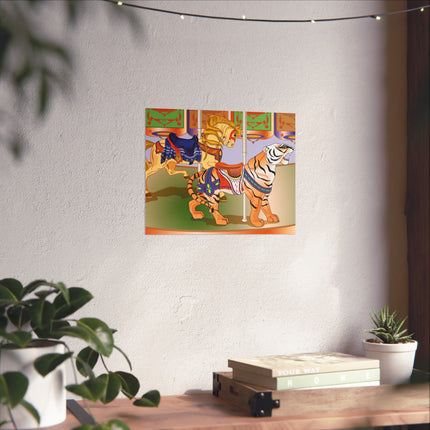 Carousel Splendor Premium Matte Horizontal Poster