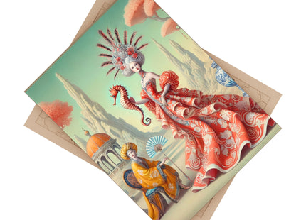 The Seahorse Court Ceramic Tile