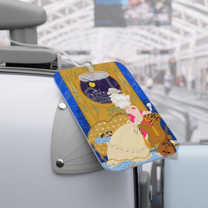 Rococo Nocturne Luggage Tag – Opulent Elegance & Midnight Grace