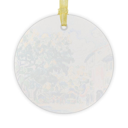 Antibes by Paul Signac Glass Ornament – Sunlit Tree & Mediterranean Glow