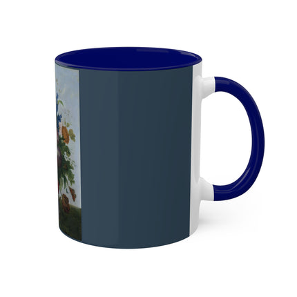 Bouquet of Flowers and a Nest by Sebastian Wegmayr Colorful Mugs, 11oz