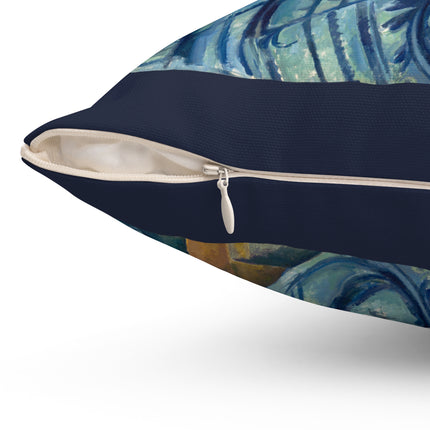 The Peppermint Bottle by Paul Cézanne Spun Polyester Square Pillow