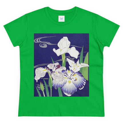 Irises by Kogyo Tsukioka Women's Midweight Cotton Tee