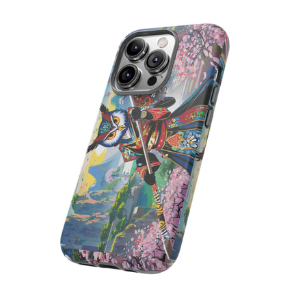 Cyberpunk Samurai Owl Phone Cases