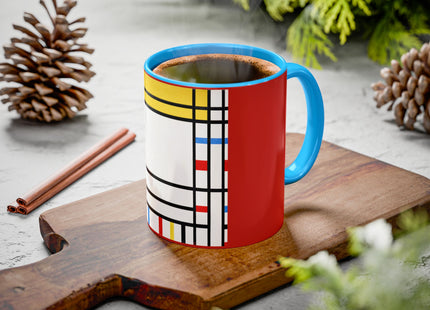 Place de la Concorde by Piet Mondrian Colorful Mugs (11oz, 15oz)