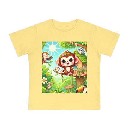Monkey Treehouse Adventure Baby T-Shirt – Playful Jungle Fun & Everyday Comfort